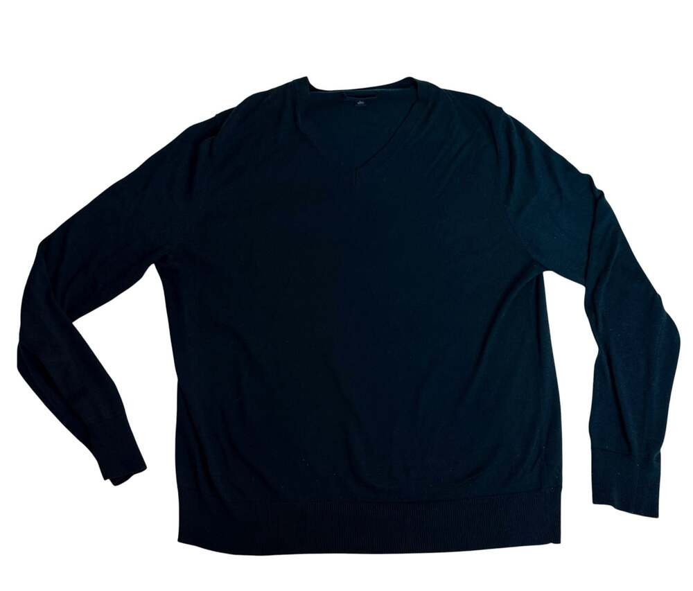 Banana Republic Navy Blue V-Neck Sweater Size L